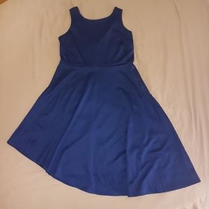 Beautifully blue laced back party dress